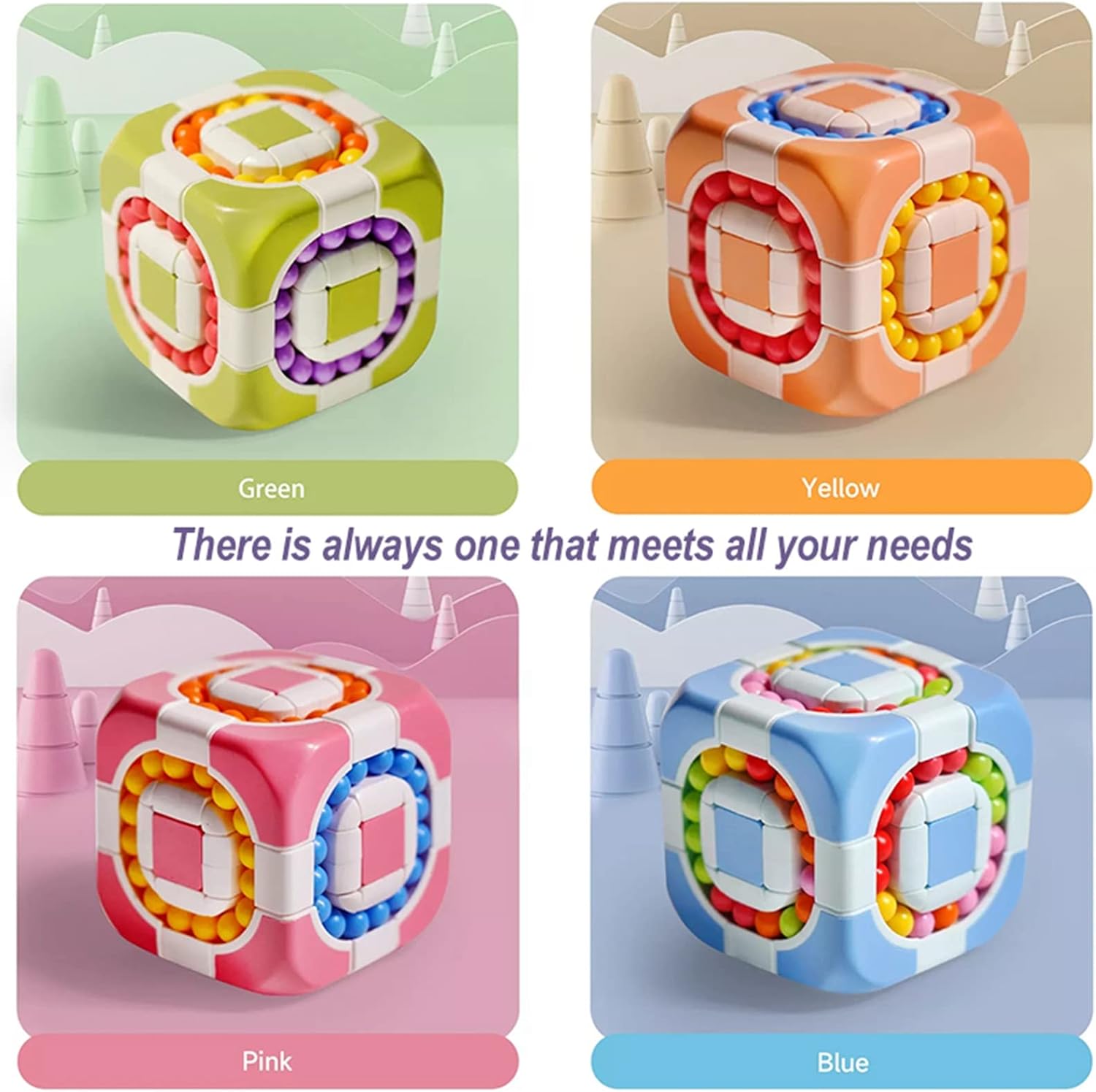 Rubik Cube Toy | Fidget Toys Cube Puzzle Toy Magic Fun Brain Toys - Rubik Cube Toy