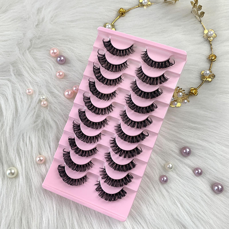 Russian Eyelash Extensions (Pack of 10) | Eye Lashes Lash Cosmetic Eye Natural Eyelashes Faux - Russian Eyelash Extensions (Pack of 10)