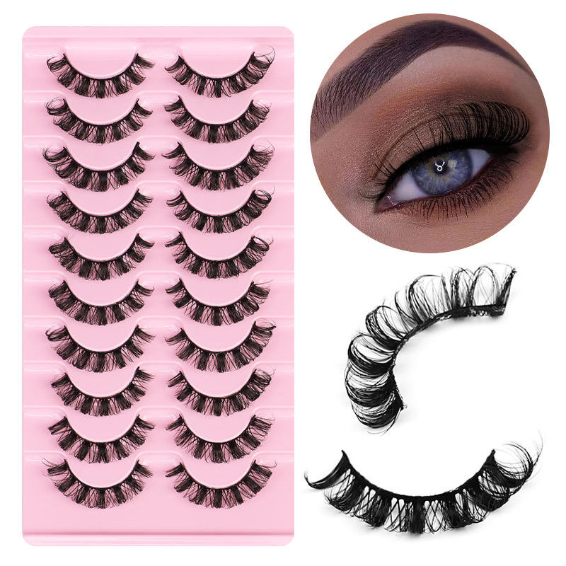 Russian Eyelash Extensions (Pack of 10) | Eye Lashes Lash Cosmetic Eye Natural Eyelashes Faux - Russian Eyelash Extensions (Pack of 10)