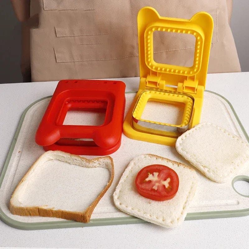 Sandwich Cutter and Sealer Molds | Sandwich Maker Kitchen Appliances Bread Slicer Cutter Sandwich Cutter and Sealer Molds (Set of 2)