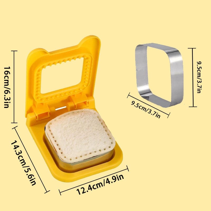 Sandwich Molds Cutter and Sealer | Shape Mini Cutter Sandwich Bread Shapes Cutter Set Sandwich Molds Cutter and Sealer