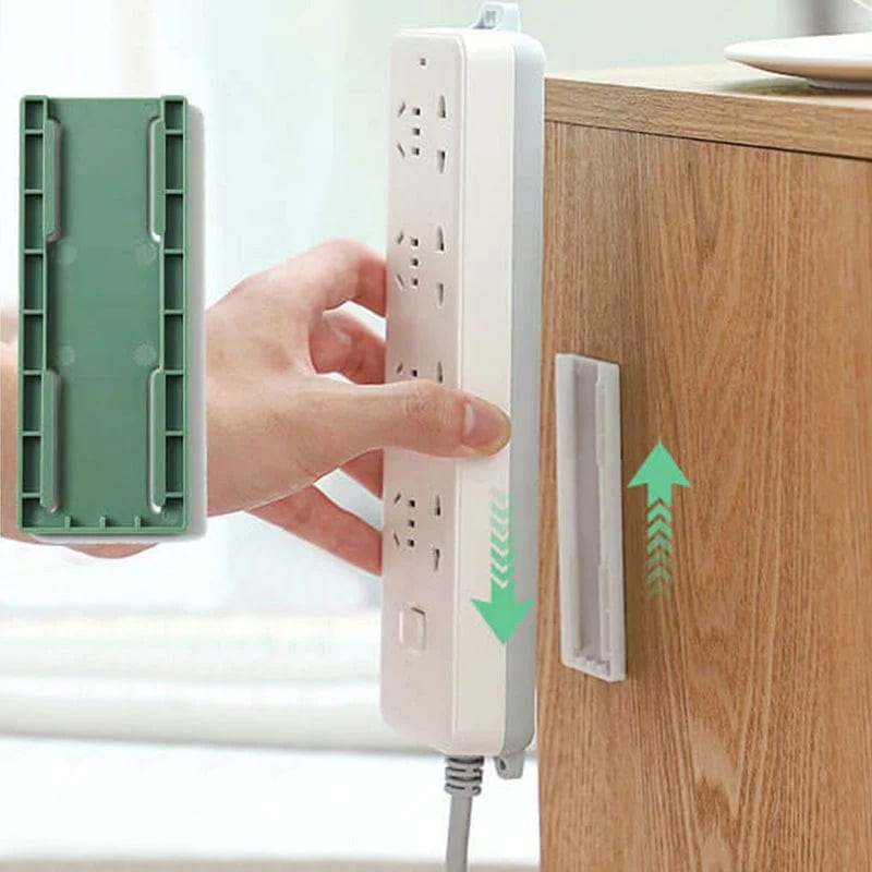 Self-Adhesive Electric Plug Socket Holder Self-Adhesive Electric Plug Socket Holder