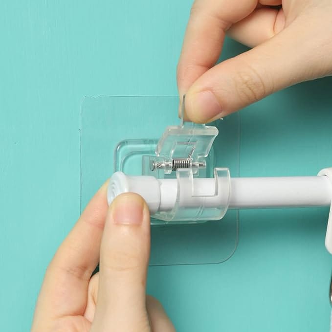 Self Adhesive Hook | Wall Hook Hanger Hanging Curtain On Wall Self Adhesive Hook (Pack of 4)