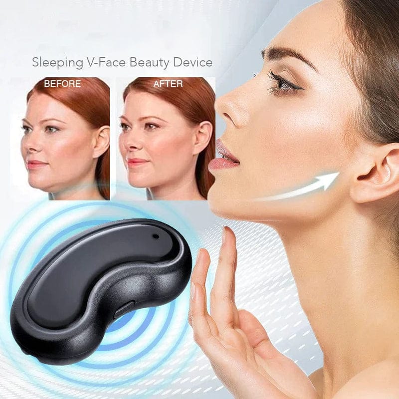 Shaping Face Fat Reducer Double Chin Remover Facial Care Products - Sleeping V-Face Beauty Device Ems Neck Slimming Massager