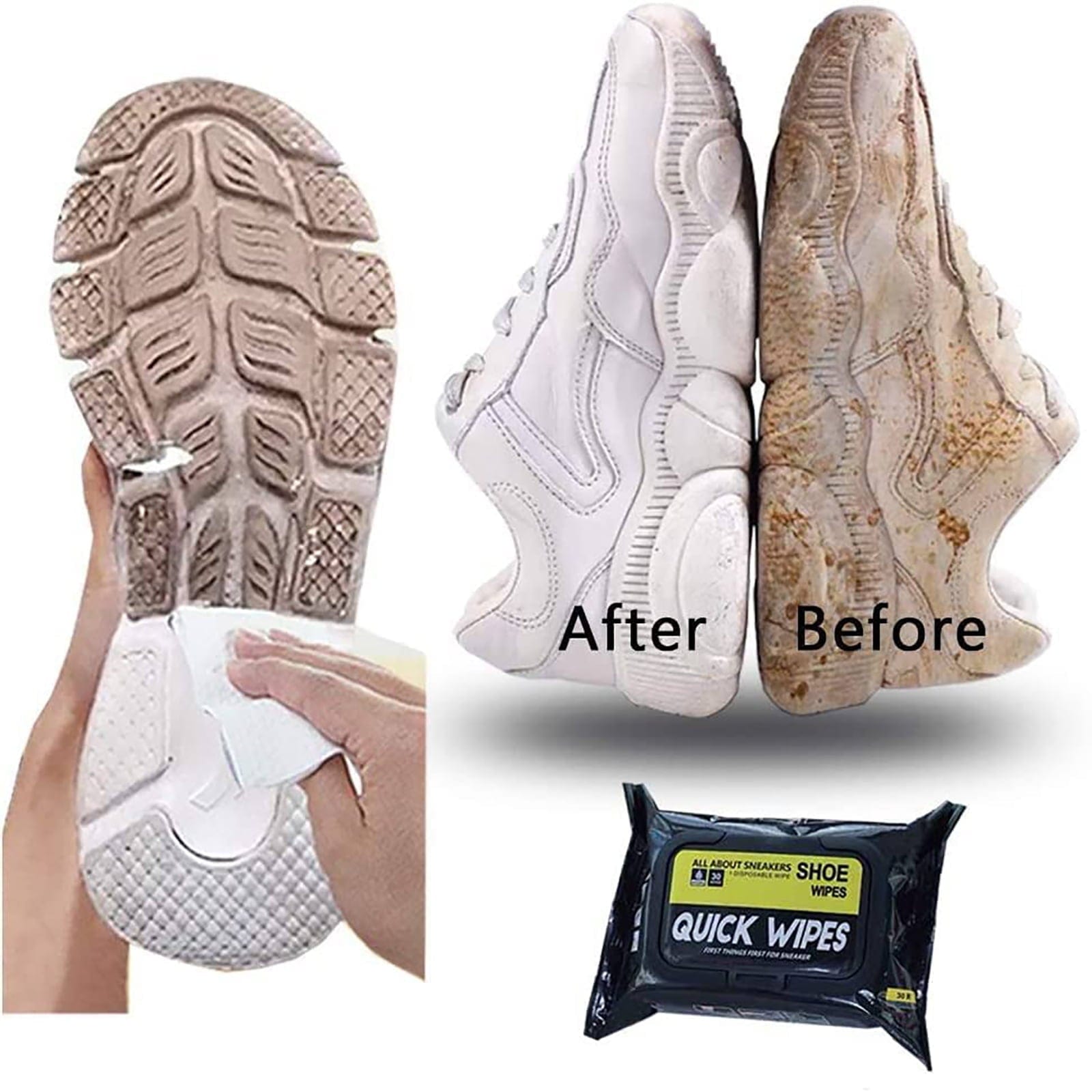 Shoe Cleaning Wipes (Pack of 80 Wipes) | Kit Shoes Shine Cleaner Instant Shoe Cleaning Wipes (Pack of 80 Wipes)