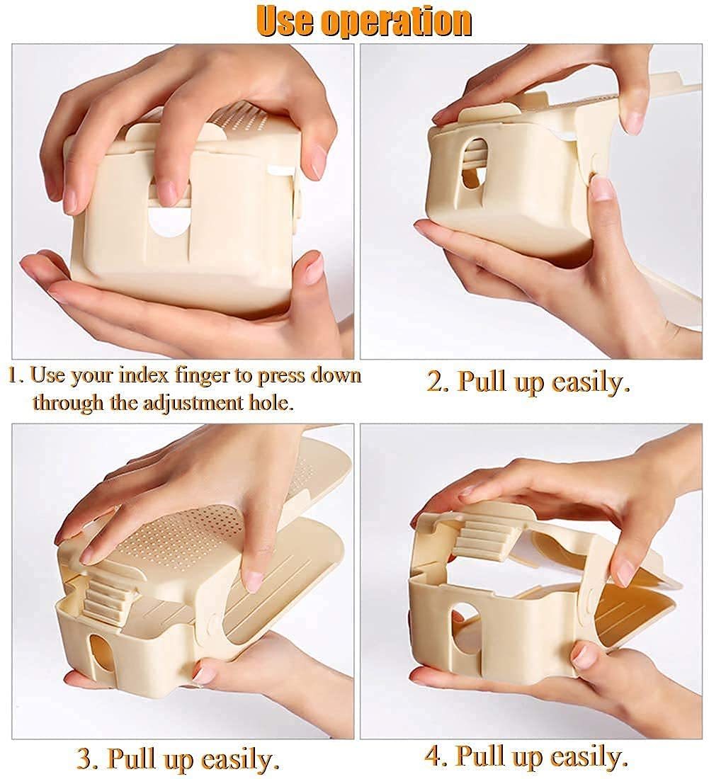 Shoe Organizer - The Adjustable Shoe Slot Rack Space Saver Shoe Organizer - The Adjustable Shoe Slot Rack Space Saver
