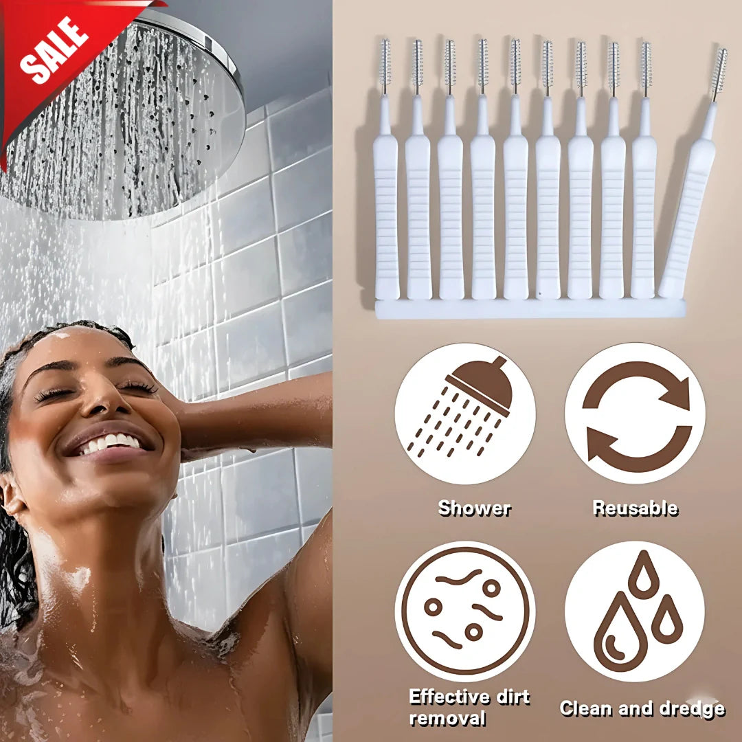 Shower Nozzle Cleaning Brush (Pack of 20) | Bathroom Cleaning Shower Brush Showerhead Clean Scrub Brushes - Shower Nozzle Cleaning Brush (Pack of 20)