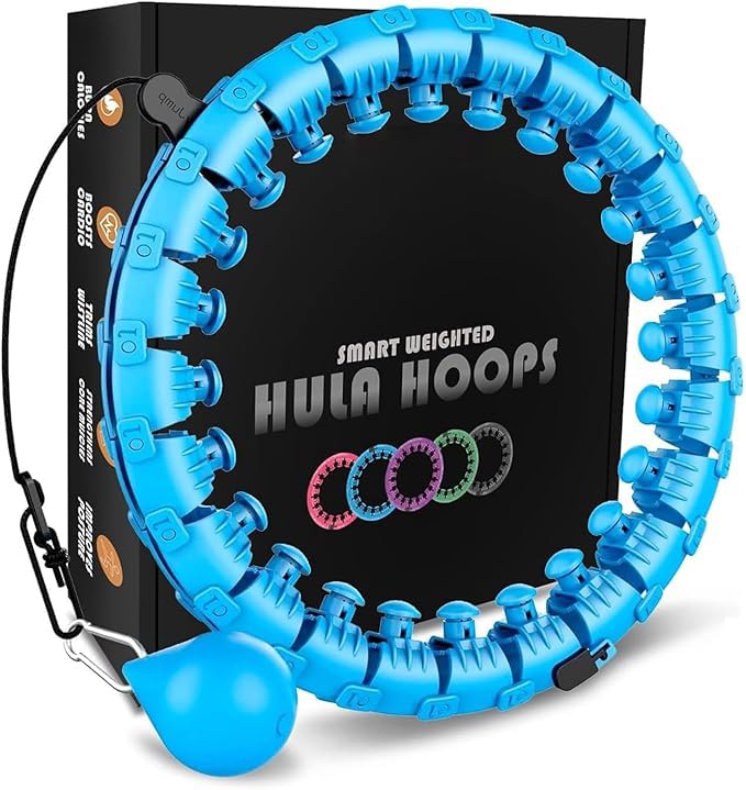 Smart Weighted Hula Hoop | Core Exercise Cardio Gym Workout Hula Hooping Fitness Core Stength - Smart Weighted Hula Hoop