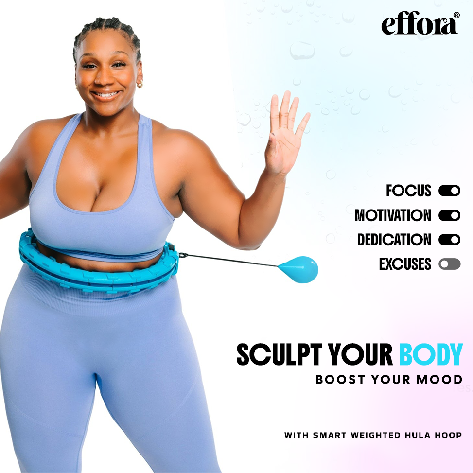 Smart Weighted Hula Hoop | Core Exercise Cardio Gym Workout Hula Hooping Fitness Core Stength - Smart Weighted Hula Hoop