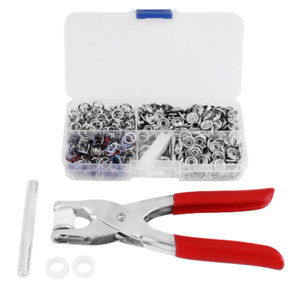 Snap Fastener Buttons Plastic Clips Tool Stud Set Buttons - Press Stud Kit Snap Button Kit