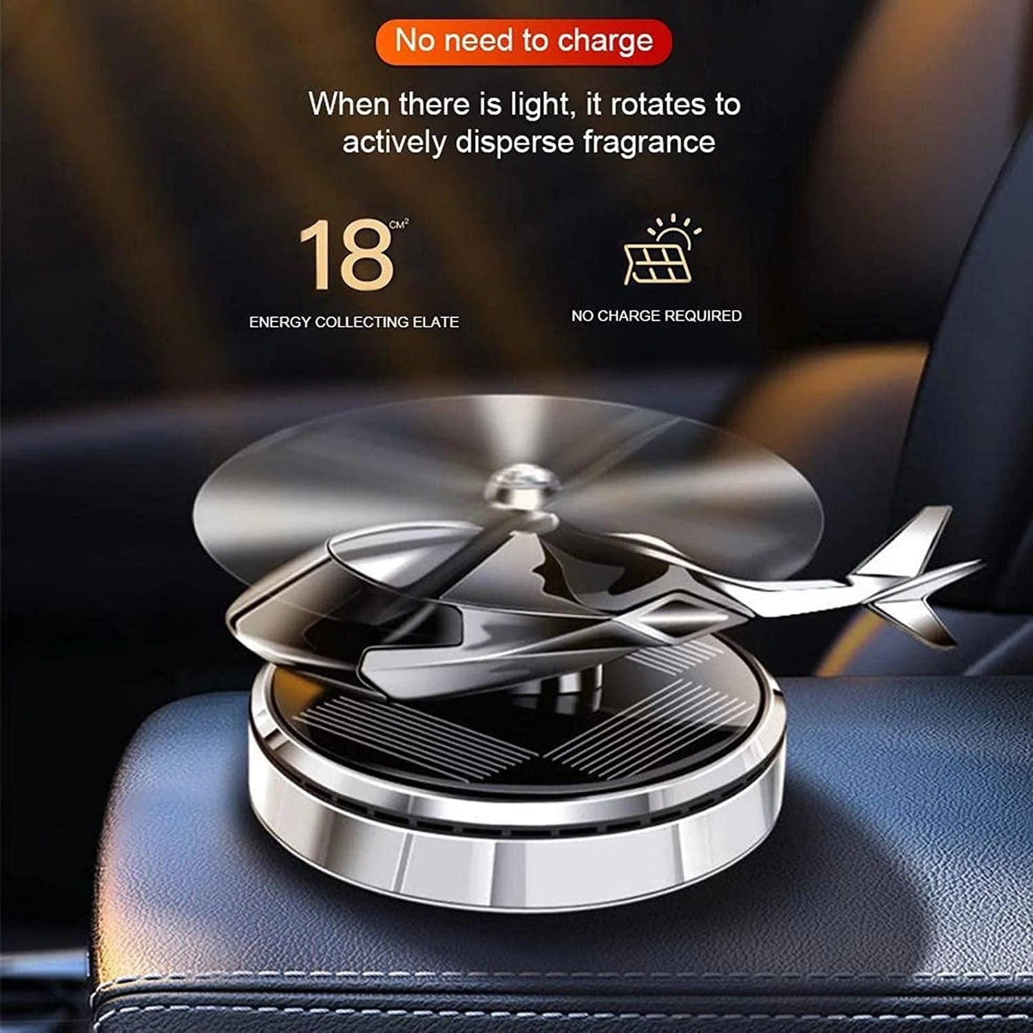 Solar Helicopter Car Air-freshner Car Accessories Solar Helicopter Car Air-freshner