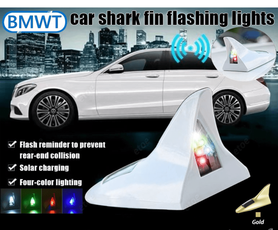 Solar Light Moving Powered Flashlight Car Lights Solar Shark Fin Strobe Light Solar Shark Fin Strobe Light
