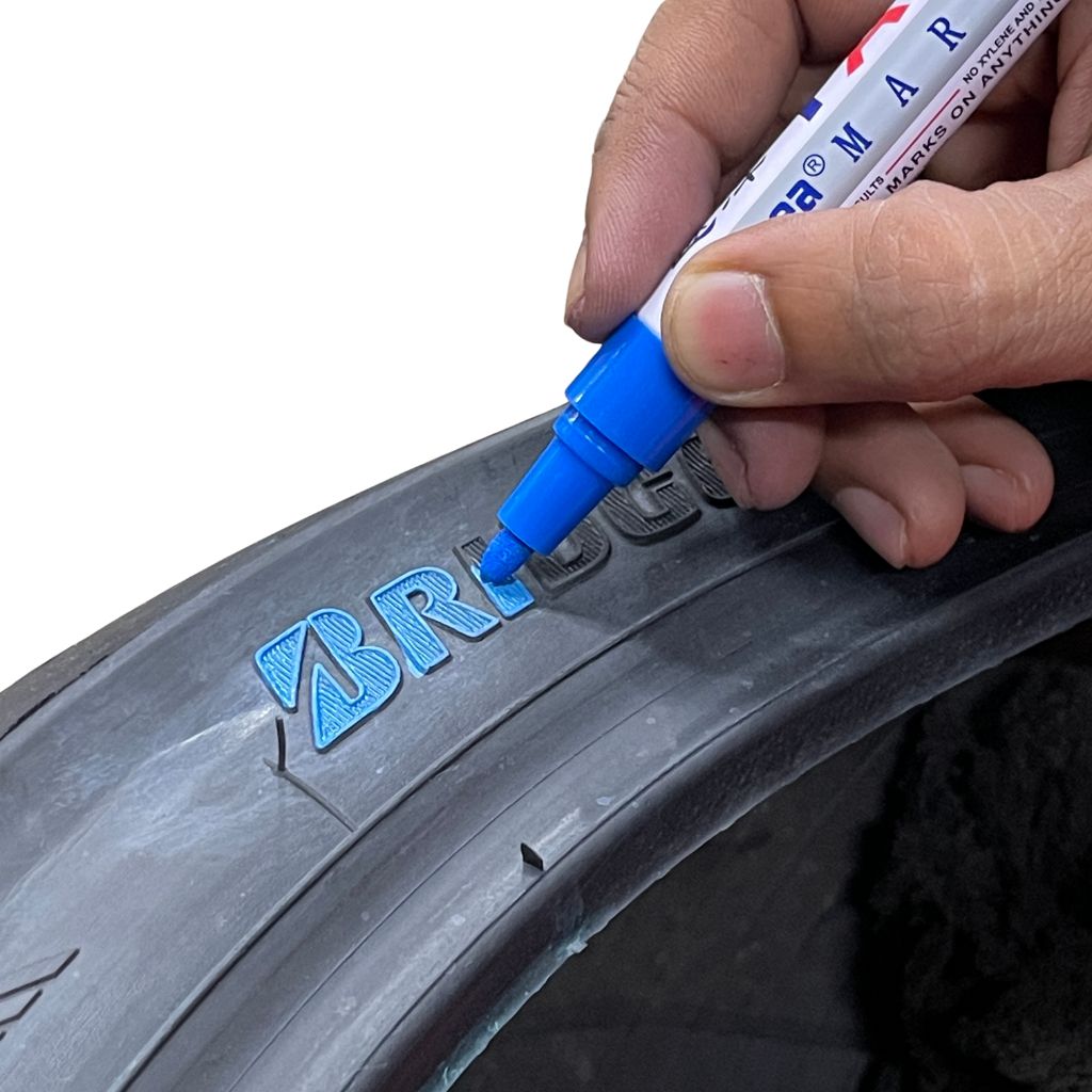 Multipurpose Waterproof Tire Paint Pen (Set of 12 Pens)