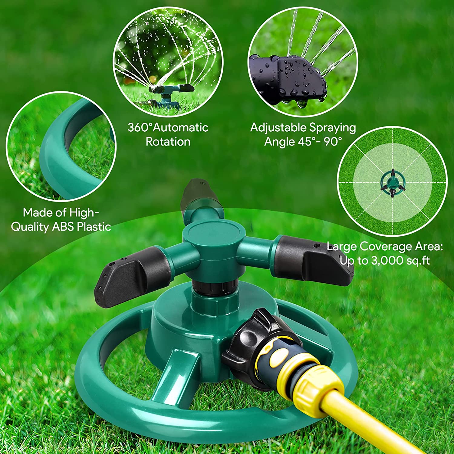 Sprinklers Irrigation Systems Water Sprinkler Garden Sprays - Rotating Lawn Sprinkler (Buy 1 Get 1 Free) Rotating Lawn Sprinkler (Buy 1 Get 1 Free)