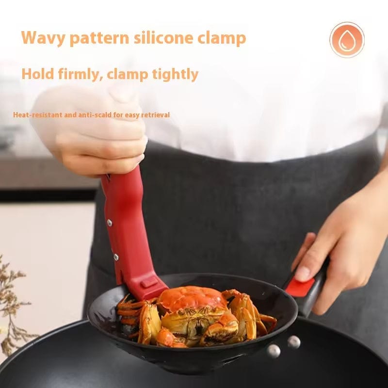 Stainless Steel Bowl Clamp Kitchen Tongs for Hot Plate Stainless Steel Bowl Clamp (Set of 2)