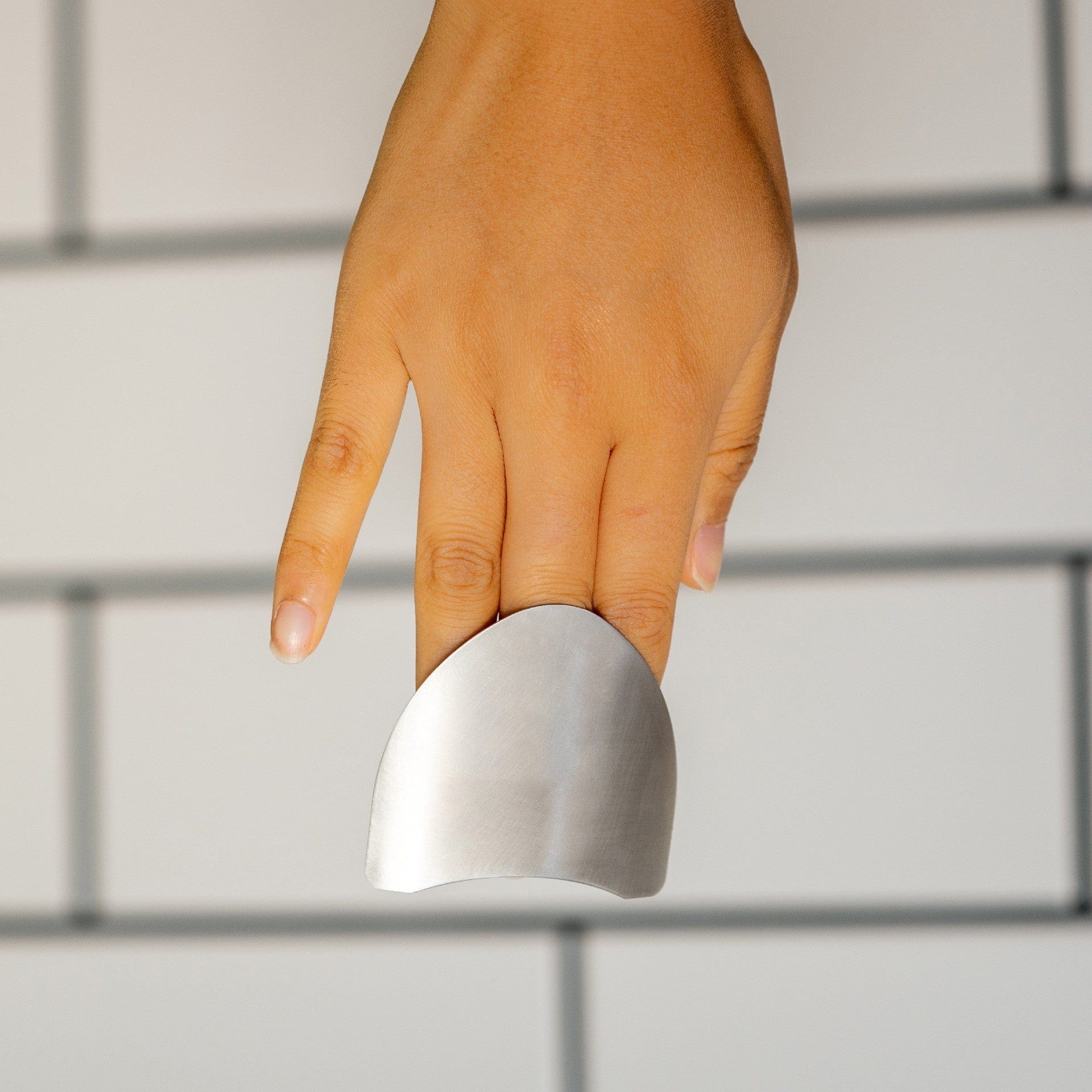 Stainless Steel Finger Cutting Protector ( Pack Of 2 ) Stainless Steel Finger Cutting Protector ( Pack Of 2 )