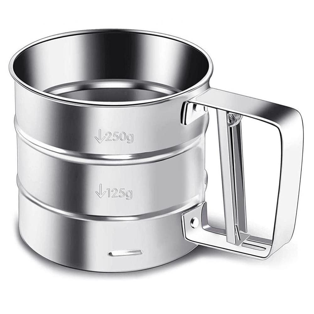 Stainless Steel Flour Sifter (Atta Chhani) | Kitchen Tools Utensils Baking Equipment Strainer Stainless Steel Flour Sifter (Atta Chhani)