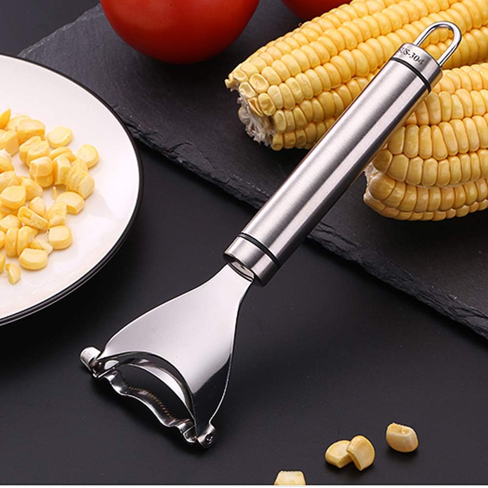 Stainless Steel Kitchen Tools Vegetable Corn Peeler Cutter (Pack of 2) Corn Peeler (Pack of 2)