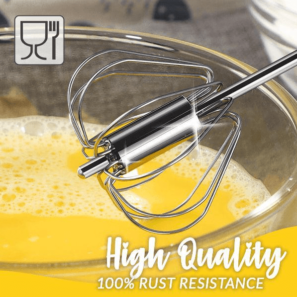 Stainless Steel Semi-Automatic Whisk (Buy 1 Get) Stainless Steel Semi-Automatic Whisk (Buy 1 Get)