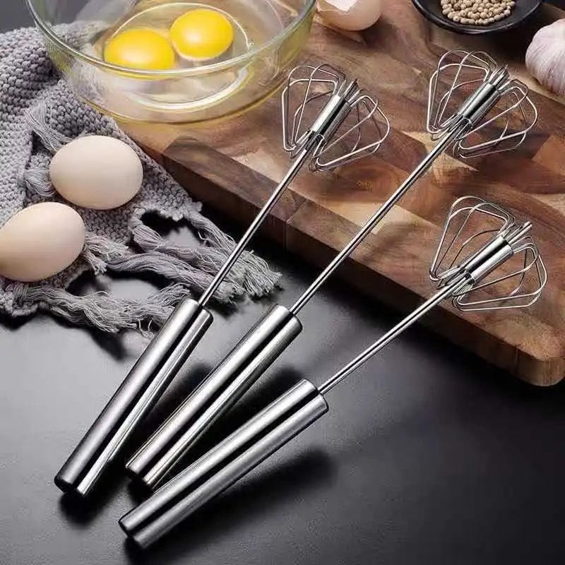 Stainless Steel Semi-Automatic Whisk (Buy 1 Get) Stainless Steel Semi-Automatic Whisk (Buy 1 Get)