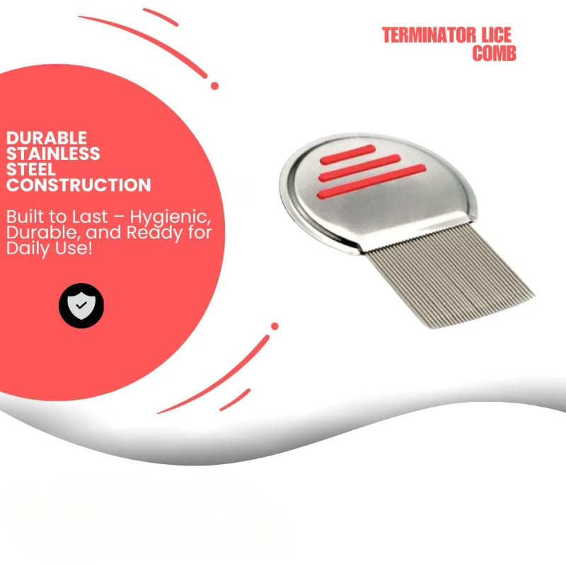 Steel Lice & Nit Removal Comb | Lice Comb Treatment Nit Combs Lices Removal Steel Lice & Nit Removal Comb