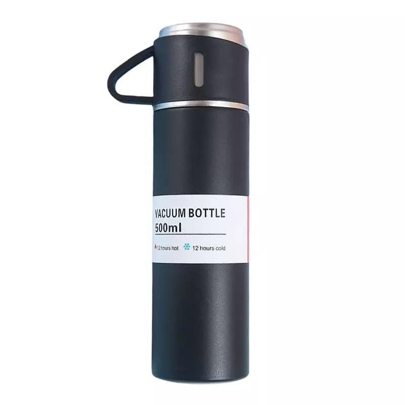 Steel Water Bottle Vacuum Thermos Flask Tea Cup Set Vacuum Flask Cup Set