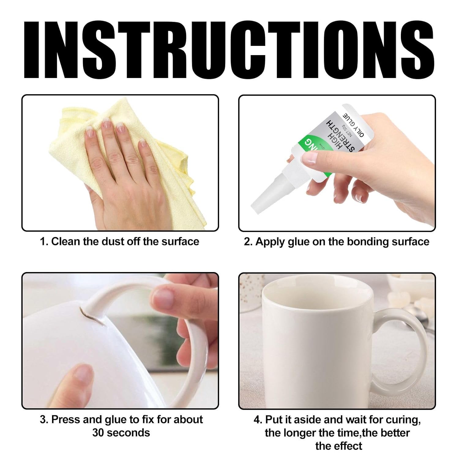 Stick Super Glass Glue Cyanoacrylate Waterproof Adhesive Glue - Super Glue Super Glue