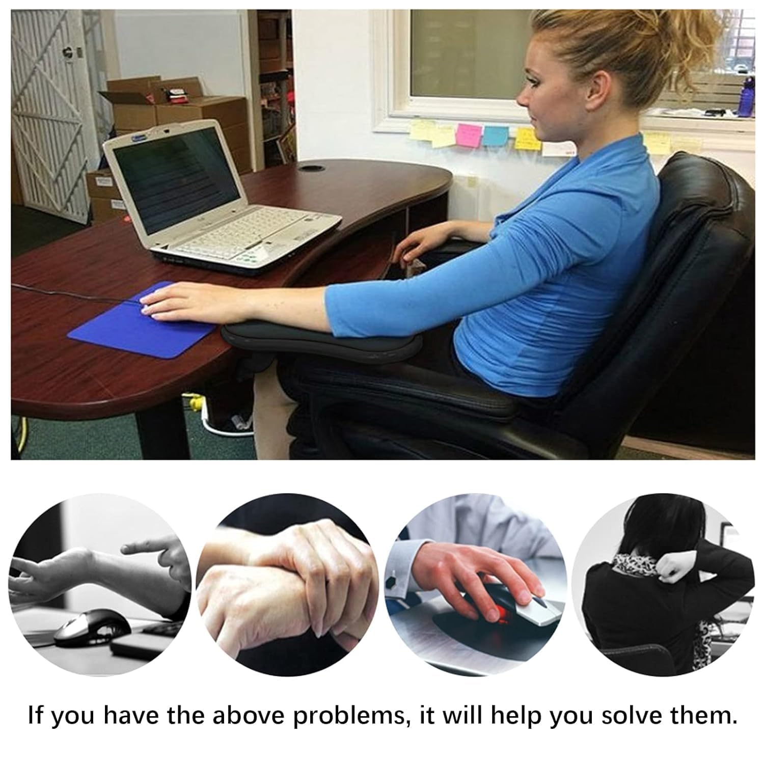 SwingRestio | Rest Desk Wrist Computer Gadgets Arm Wrist Support For Desk SwingRestio Clamp-On Rotating Arm Rest