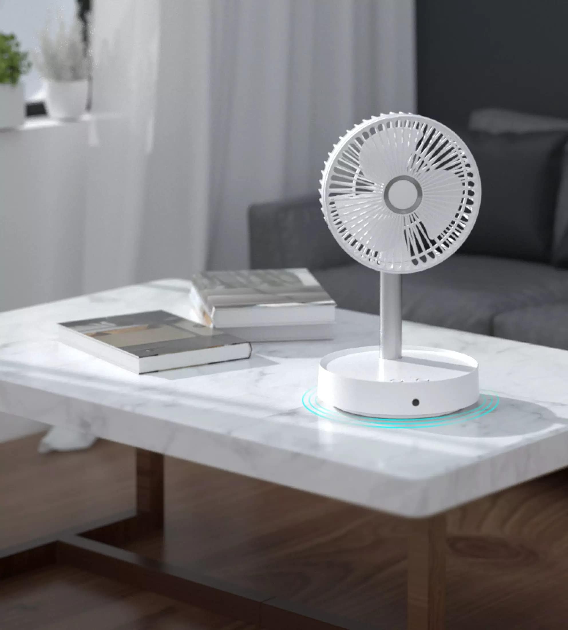 Table Rechargable Fan Cool Small Fan High Speed Desk Table Fan - Portable Rechargeable Fan Portable Fan