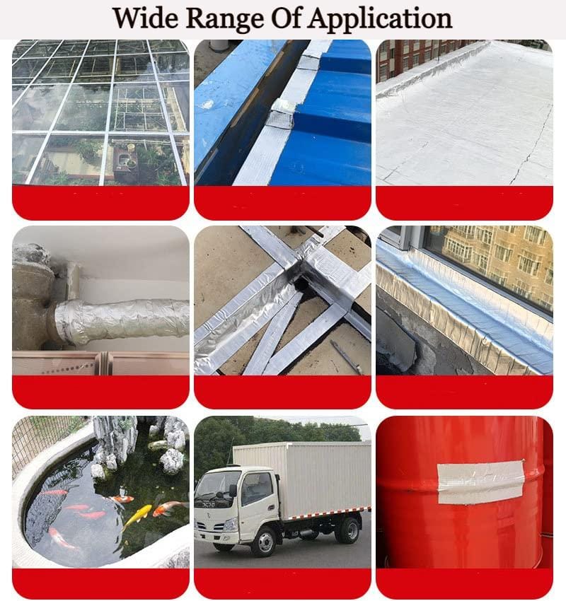 Sealora Adhesive Waterproof Leakage Tape Aluminium Foil Pipe Repair Tape - Waterproof Aluminium Rubber Tape Buy 1 Get 1 Free Sealora Waterseal Aluminium Rubber Tape (Set of 2)