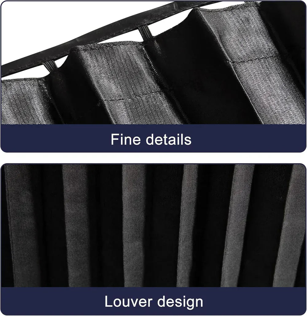 Travelexo Privacy Car Curtains | Window Curtains Car Curtain Automotive Windows Covering Fold Travelexo Privacy Car Curtains (Set of 4)