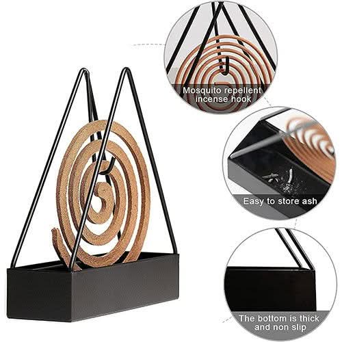 Triangular Shape Iron Mosquito Coil Holder | Mosquito Repellent Coil Insects Repellents Coil Holder Triangular Shape Iron Mosquito Coil Holder
