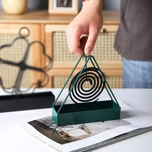 Triangular Shape Iron Mosquito Coil Holder | Mosquito Repellent Coil Insects Repellents Coil Holder Triangular Shape Iron Mosquito Coil Holder