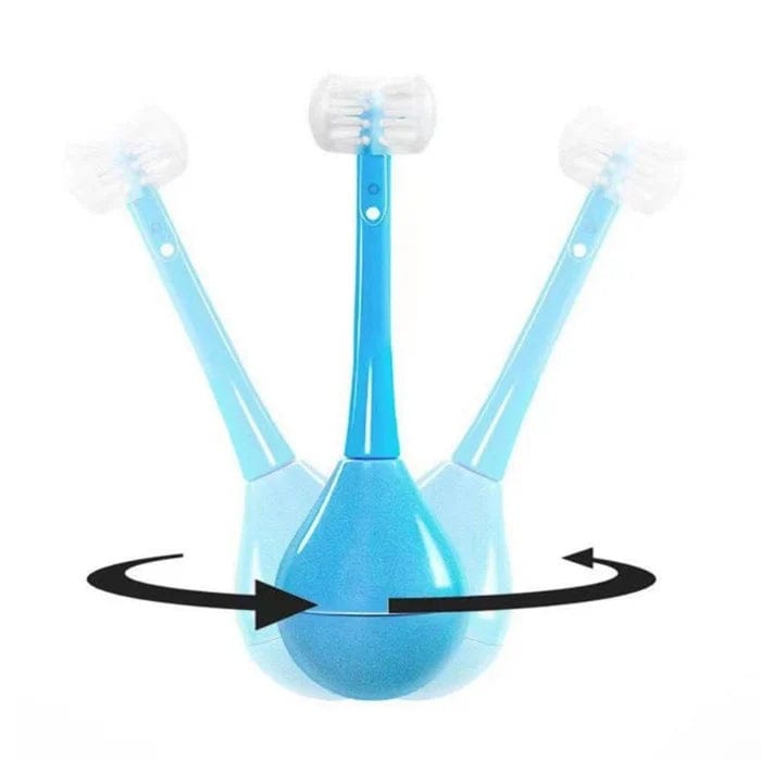 Tumbler Three-sided Children's Toothbrush Tumbler Three-sided Children's Toothbrush