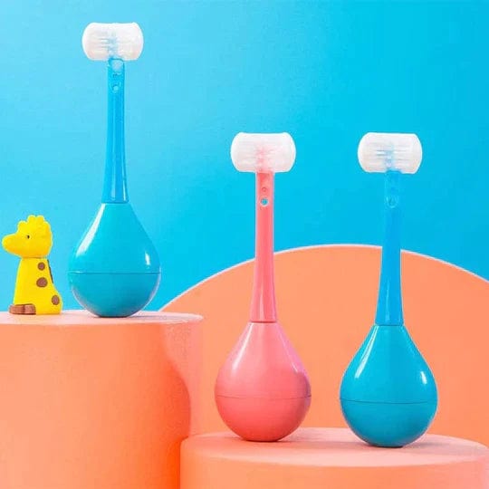 Tumbler Three-sided Children's Toothbrush Tumbler Three-sided Children's Toothbrush
