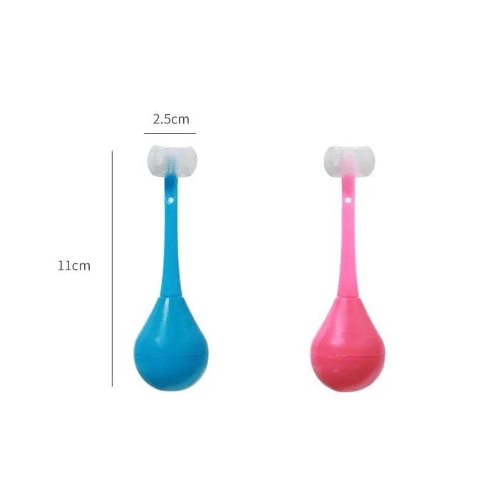 Tumbler Three-sided Children's Toothbrush Tumbler Three-sided Children's Toothbrush