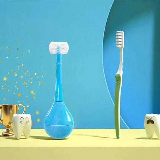 Tumbler Three-sided Children's Toothbrush Tumbler Three-sided Children's Toothbrush