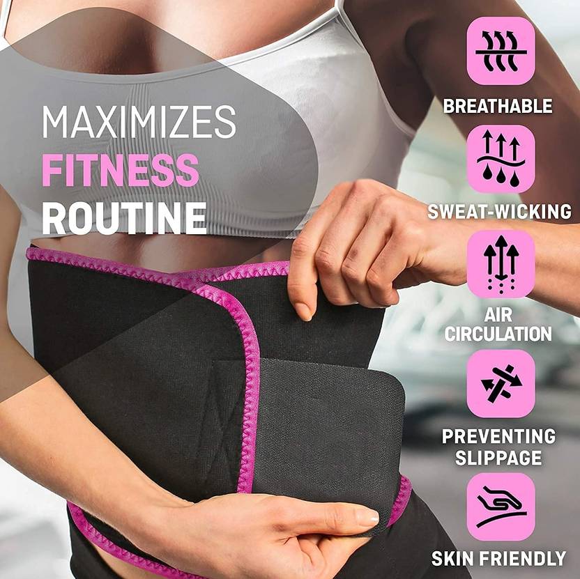 Tummy Trimmer Slimming Belt | Reduce Belly Fat Slimming Belt Tummy Trimmer Waist Reduction - Pack of 1 - Tummy Trimmer Slimming Belt