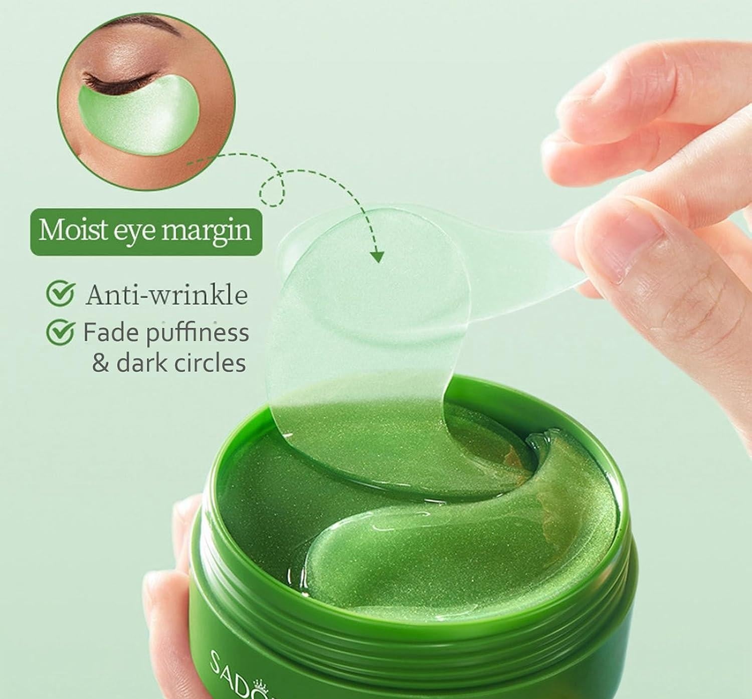 Under Eye Gel Patches | Under Eye Patches Mask Gel Green Tea Undereye Patch - Face - Under Eye Gel Patches