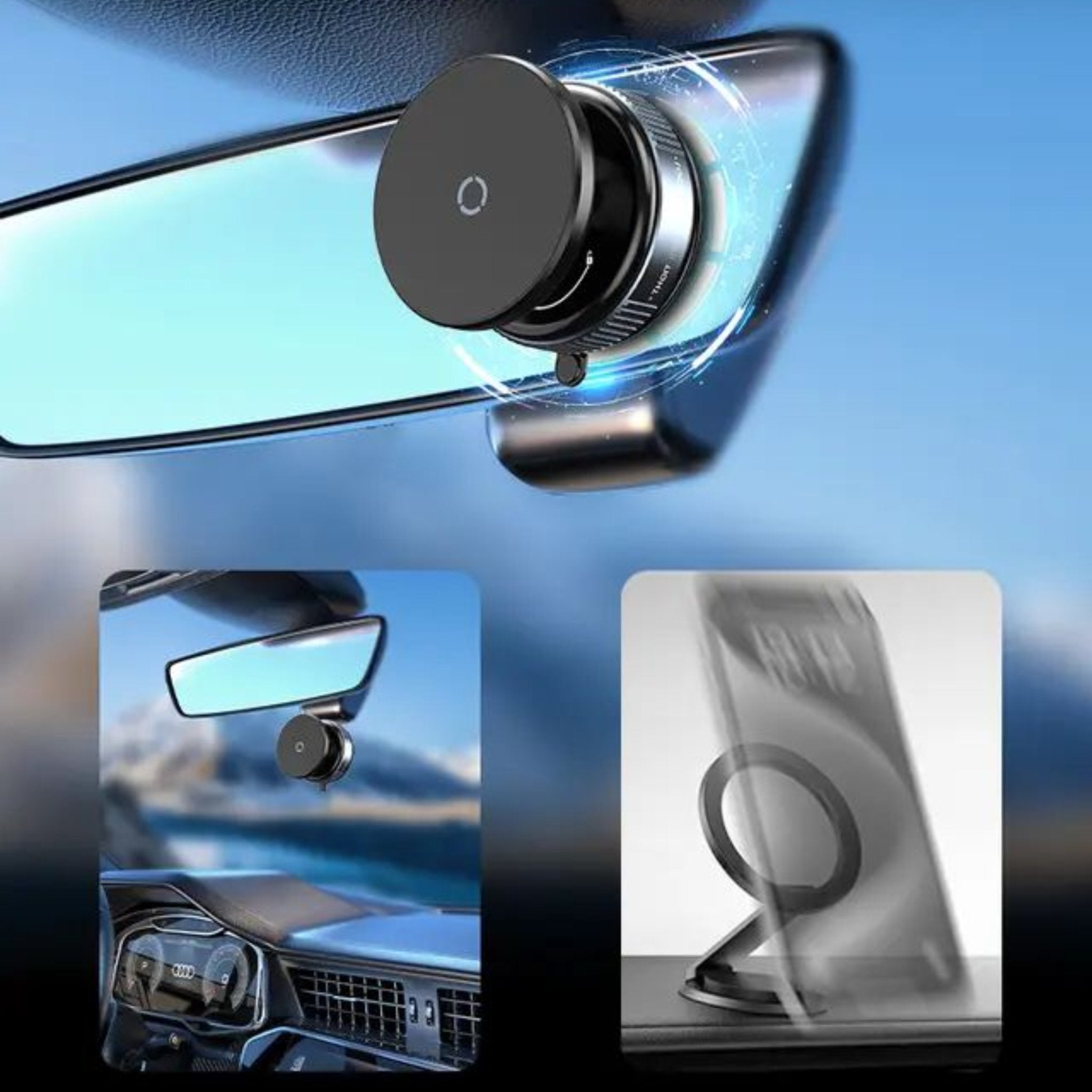 Vacuum Suction Magnetic Phone Mount | Pop Sockets Mag Safe Phone Holder Grip Suction Mount - Accessories - Vacuum Suction Magnetic Mount