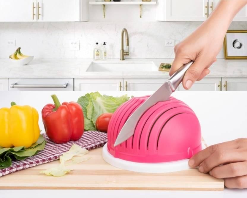 Vegetable Cutter Chopper Machine Slicer Salad And Fruit Cutter - Salad Cutter Bowl Kitchen Tools Salad Cutter Bowl