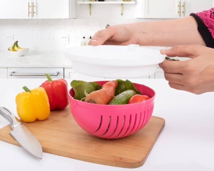 Vegetable Cutter Chopper Machine Slicer Salad And Fruit Cutter - Salad Cutter Bowl Kitchen Tools Salad Cutter Bowl