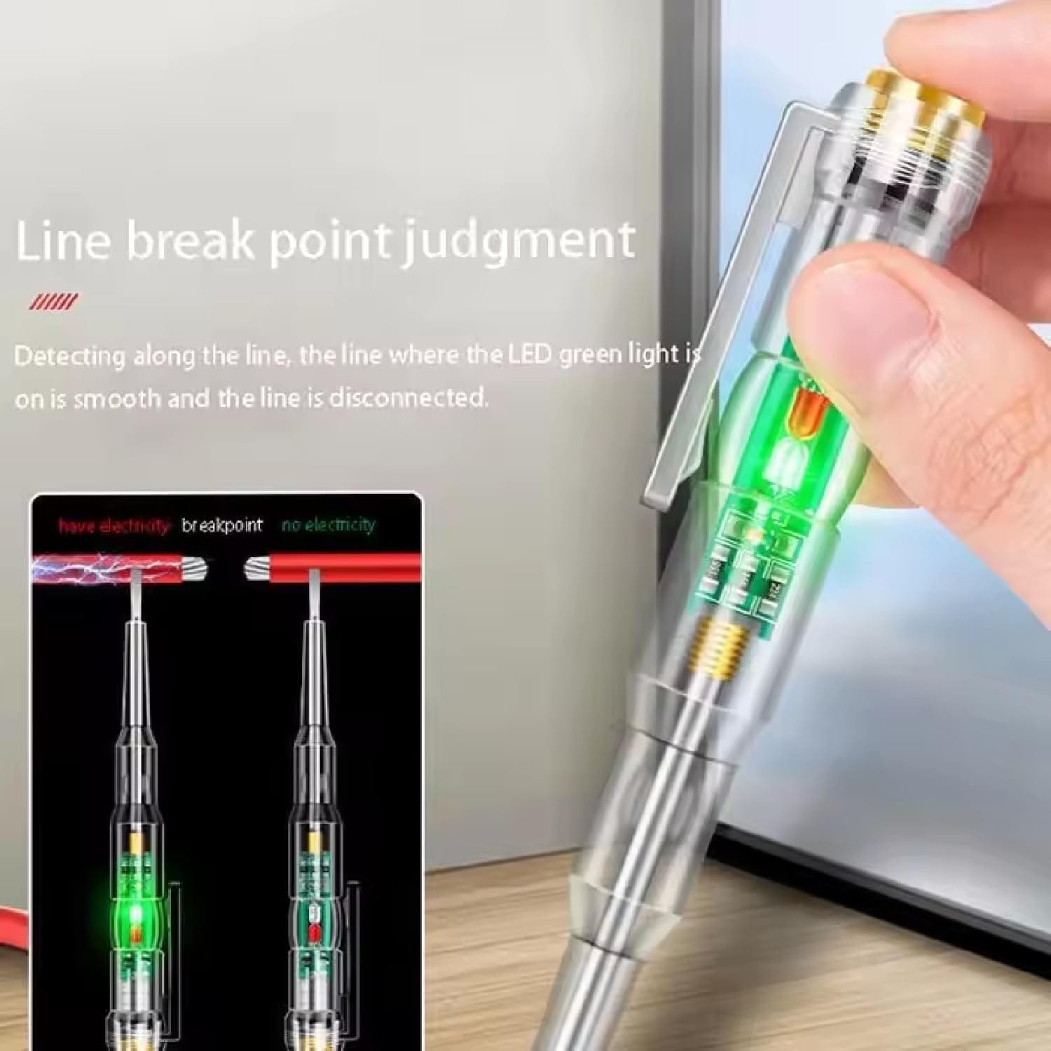 Voltage Tester Pen | Network Tester Electric Meter Voltage Electrical Testing Screwdriver Voltage Tester Pen (Set of 2)