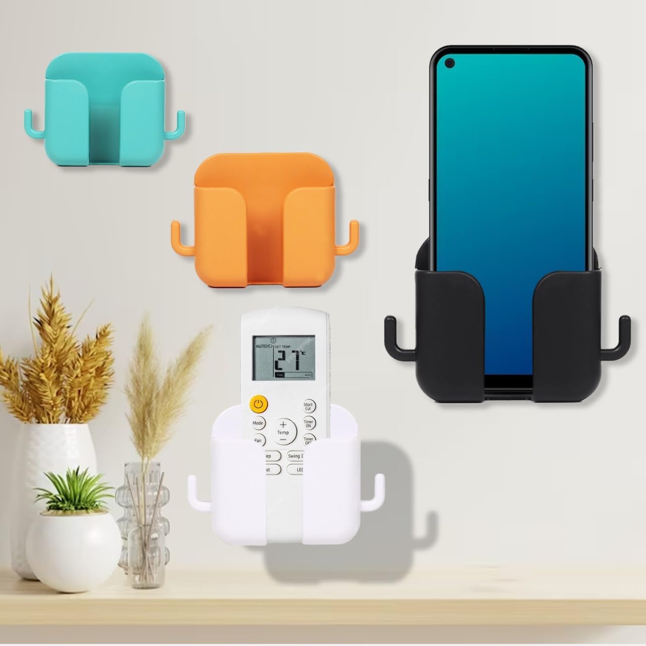Wall Mounted Phone holder (Free Dual-sided tape on every order) Wall Mounted Phone holder (Free Dual-sided tape on every order)