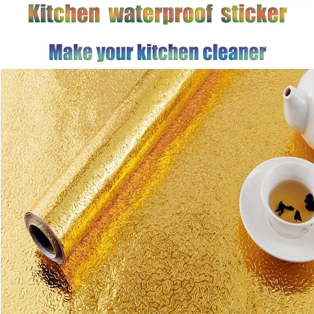 Wallpaper Stickers Home Decor Kitchen Sticker Wallpaper For Walls - Oil-proof Aluminum Kitchen Wallpaper Stickers Oil-proof Aluminum Kitchen Wallpaper Stickers