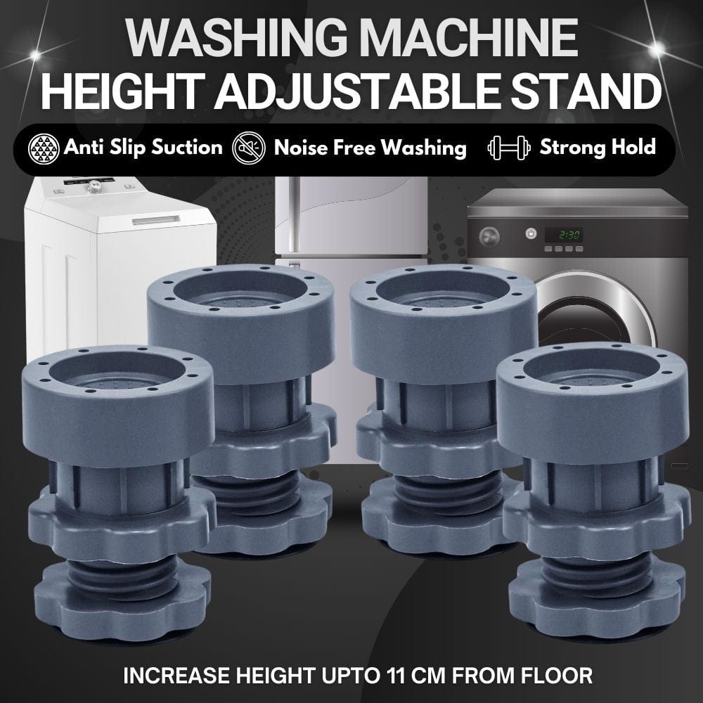 Washing Machine Adjustable Height Footpads | Washing Machine Clothes Washer Vibration Pads Washing Machine Adjustable Height Footpads (Pack Of 4)