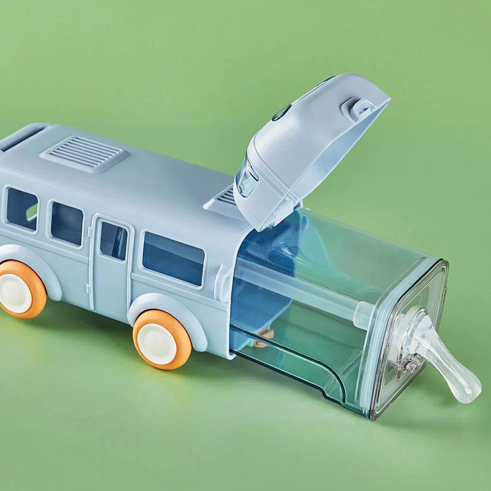 Water Bottle Sipper Steel Bottle Stainless Bottles - Bus Water Bottle for Kids Water Bottles Bus-shaped Water Bottle