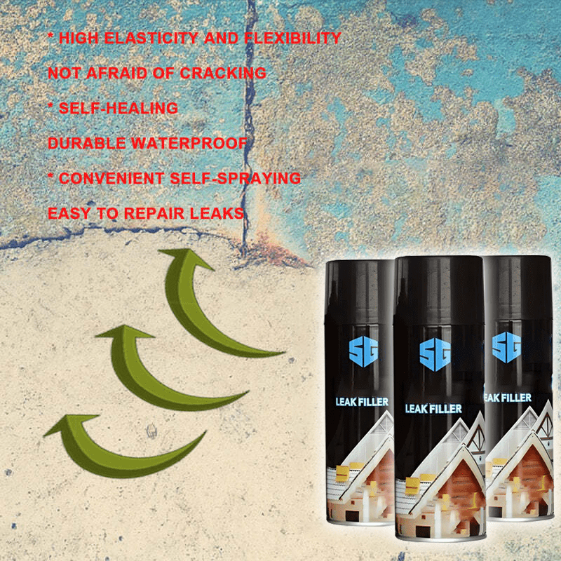 Water Proof Crack Sealer Roof Sealing Leak Repair Spray Leak Repair Spray
