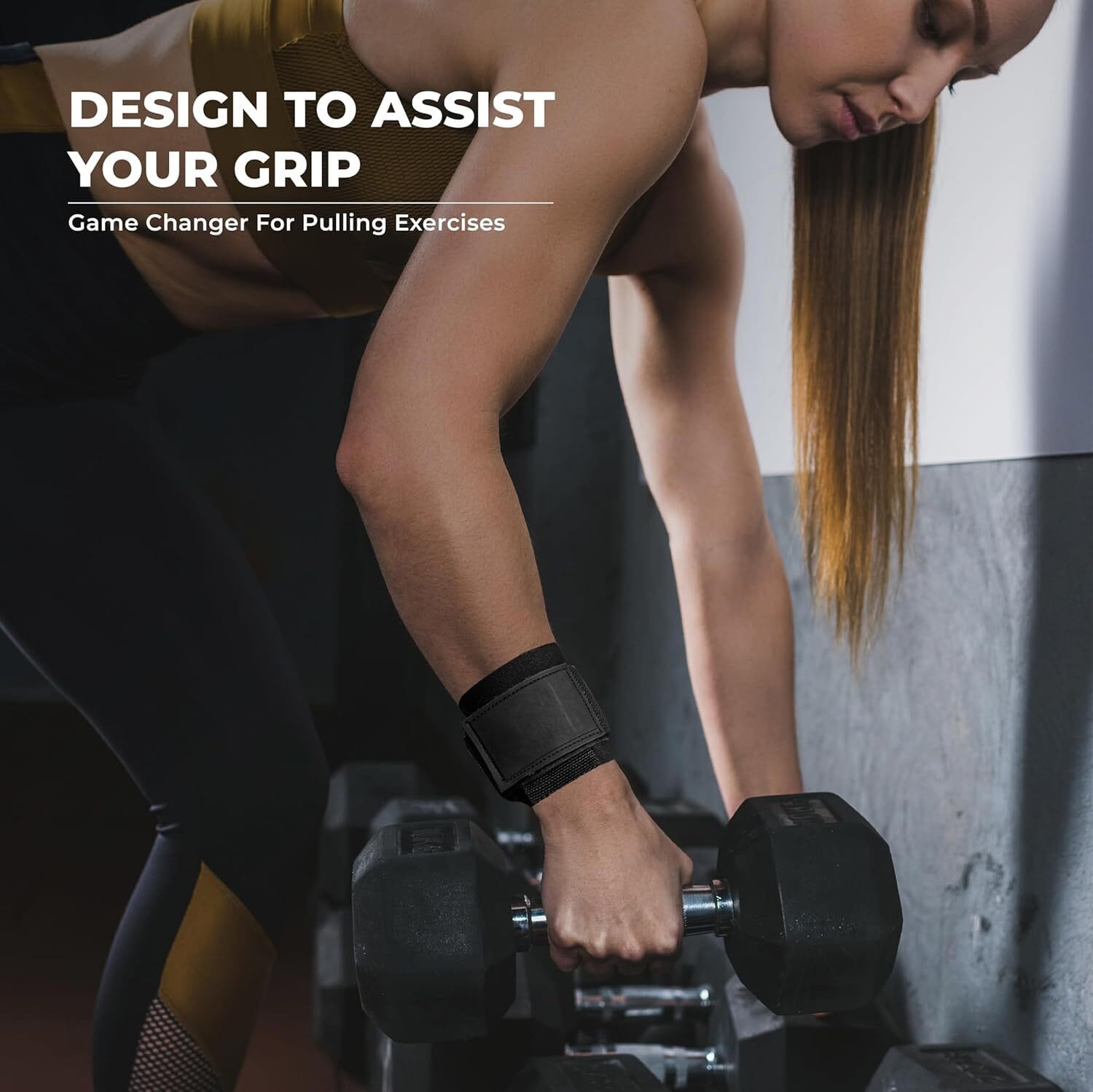 Weightlifting Wrist Hooks (Set of 2) | Strenghth Lifts Lifting Hooks Weight Straps Wrist Deadlift Grip Weightlifting Wrist Hooks For Women (Set of 2)