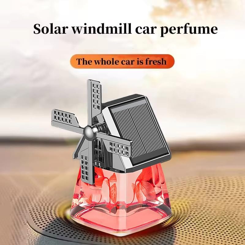 Windmill Design Solar Car Perfume Air Freshener Windmill Design Solar Car Perfume Air Freshener